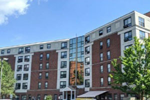 A photo of Admiral’s Tower in Chelsea, Mass.