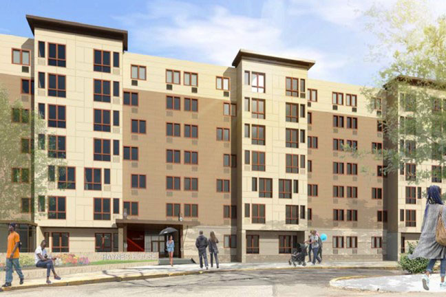 A rendering of Haynes House in Roxbury