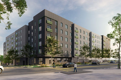 A rendering of the Loop at Mattapan Station