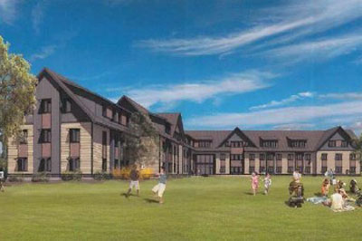 A rendering of North Commons in Northampton, Mass.