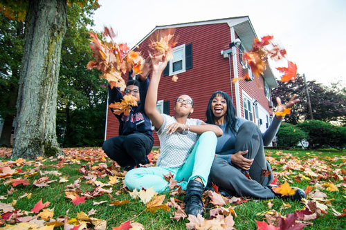 A photo of the McElroys, MassHousing renters