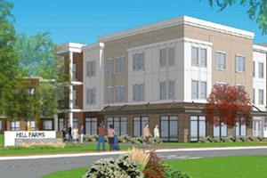 A rendering of The Point at Hills Farm in Shrewsbury, Mass.