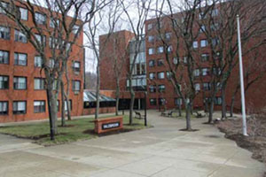 A photo of Valebrook Apartments in Lawrence, Mass.