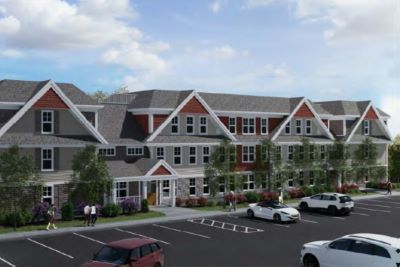 A rendering of Woodland Cove Phase I in Wareham, Mass.