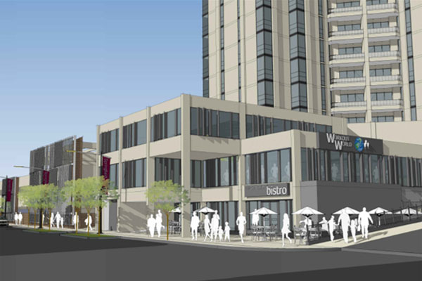 A rendering of Chestnut Park Apartments in Springfield, Mass.